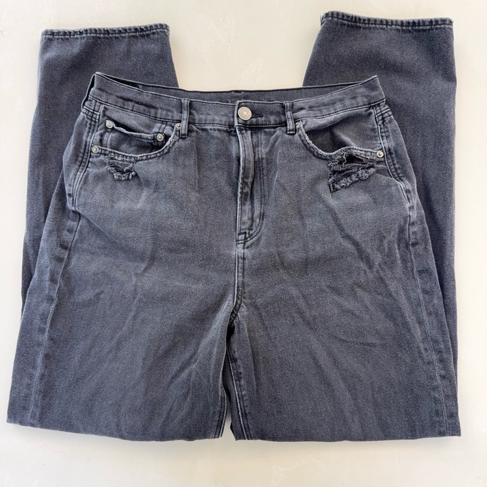 American Eagle Black Highest Rise 90s Boyfriend Jeans 14